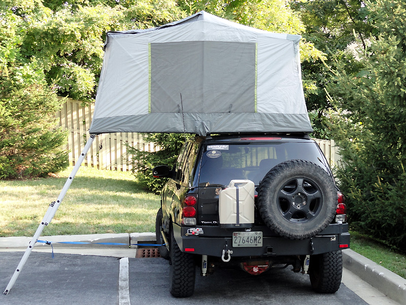 Diy roof discount top tent rack